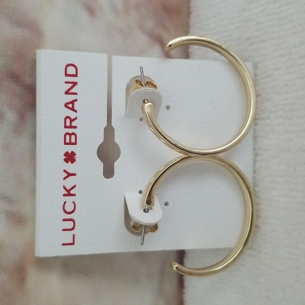 New Lucky Brand Hoop Earrings - Picture 2 of 5
